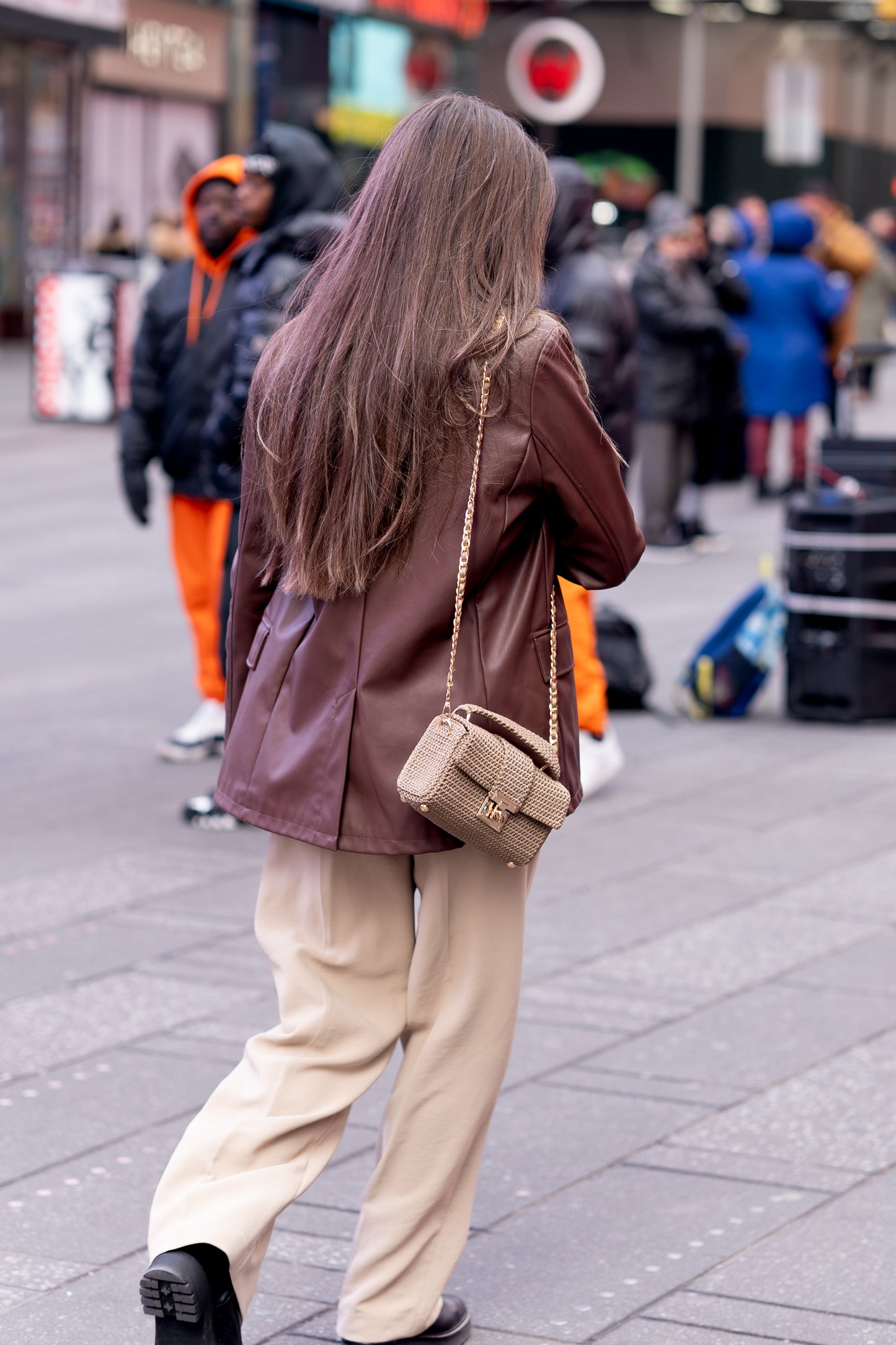 Cara Bag | Handmade Crochet| Crossbody Bag | Color Golden Brown