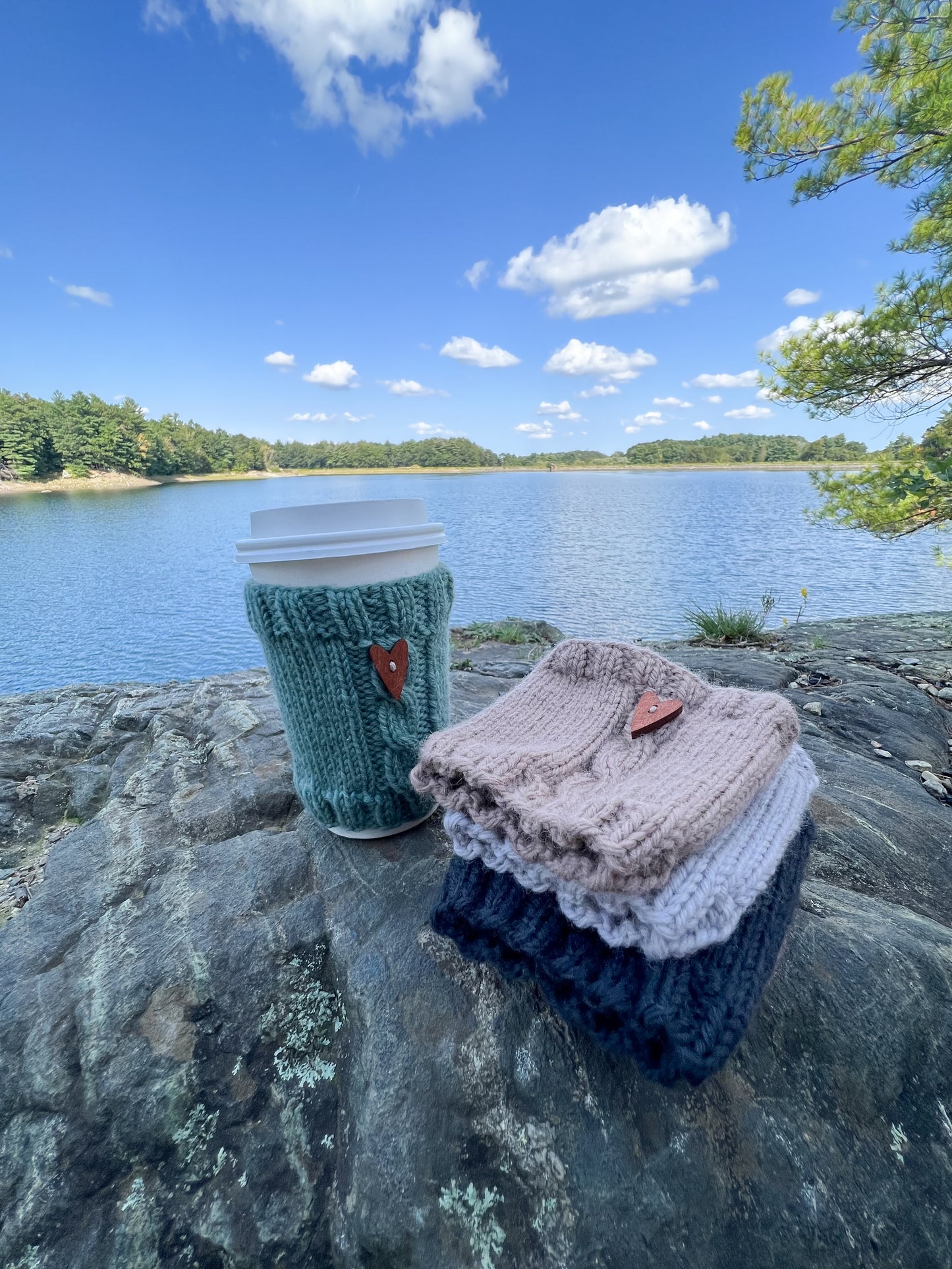 Woolly Cup Sleeve | Cherry Blossom