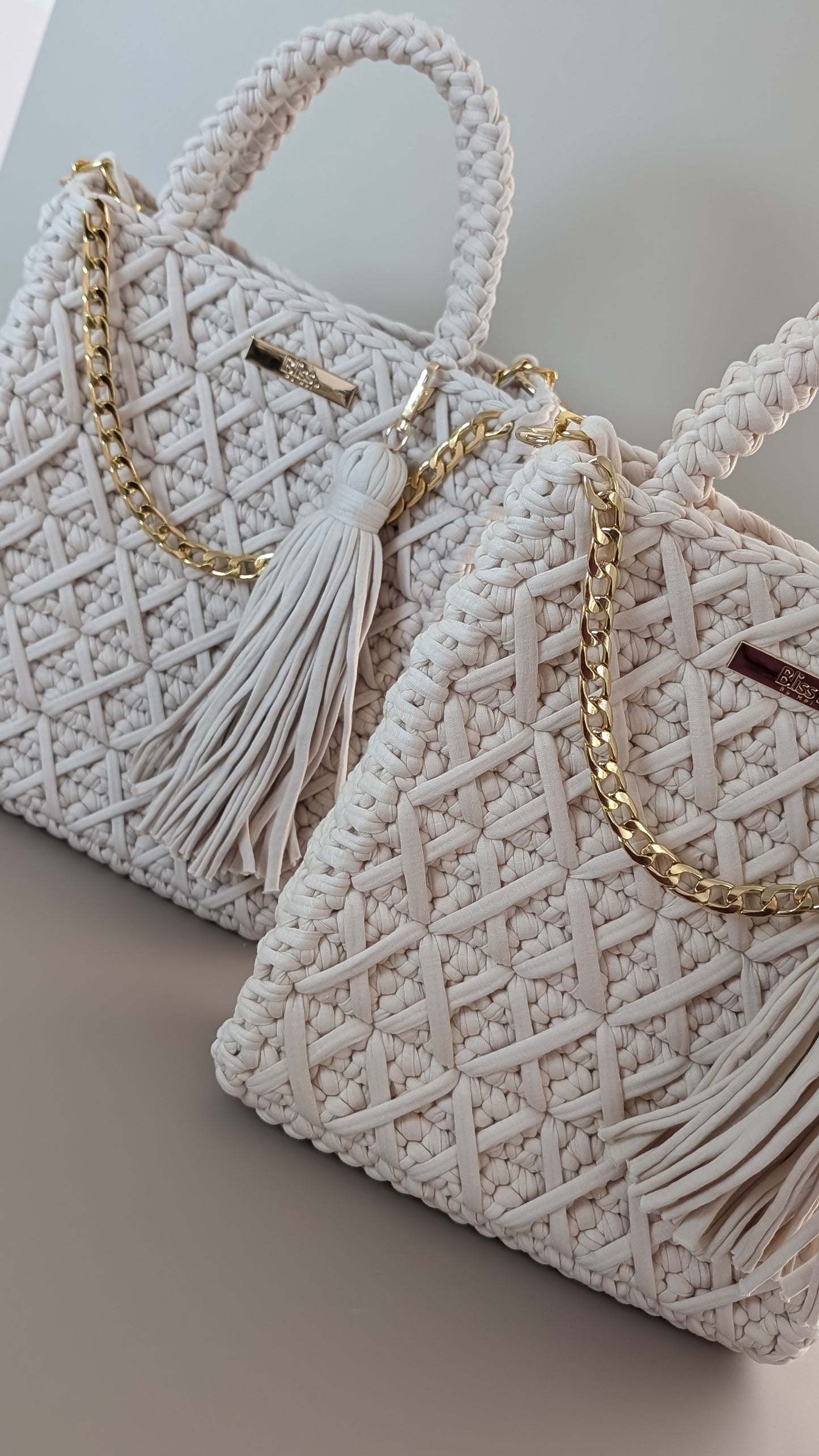 Carol Bag | Crochet Handmade Bag| Color Cool Light Fancy Pink