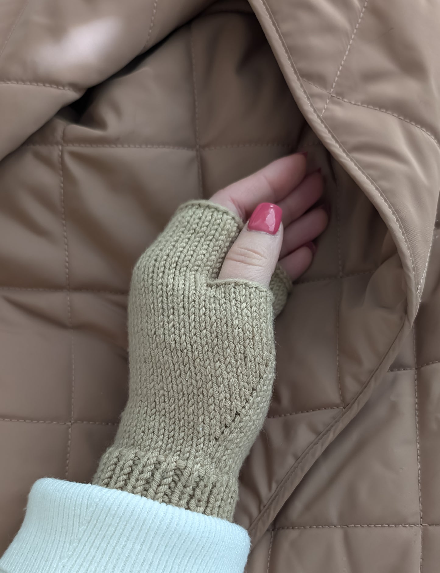 Merino Wool Fingerless Mittens