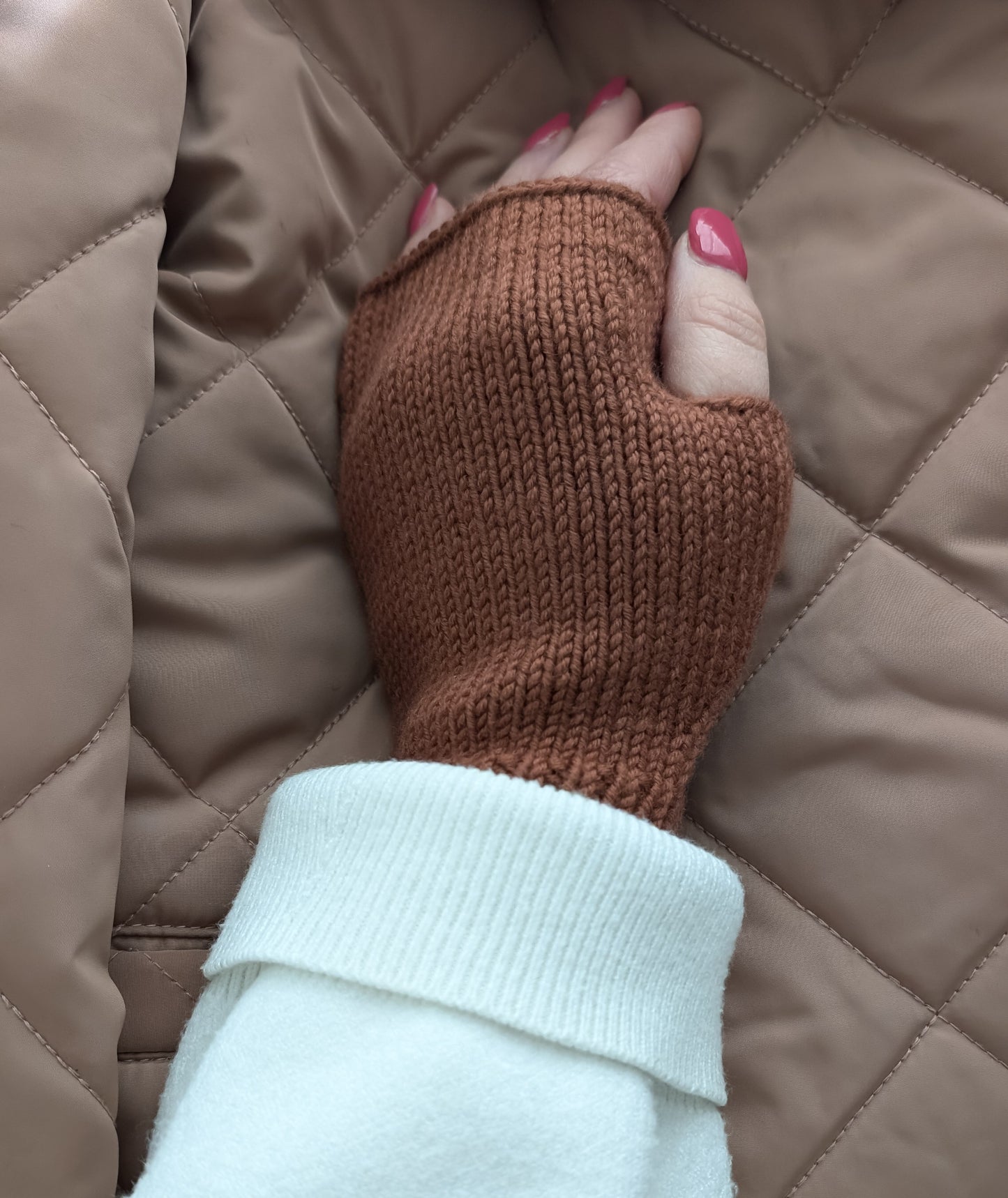 Merino Wool Fingerless Mittens