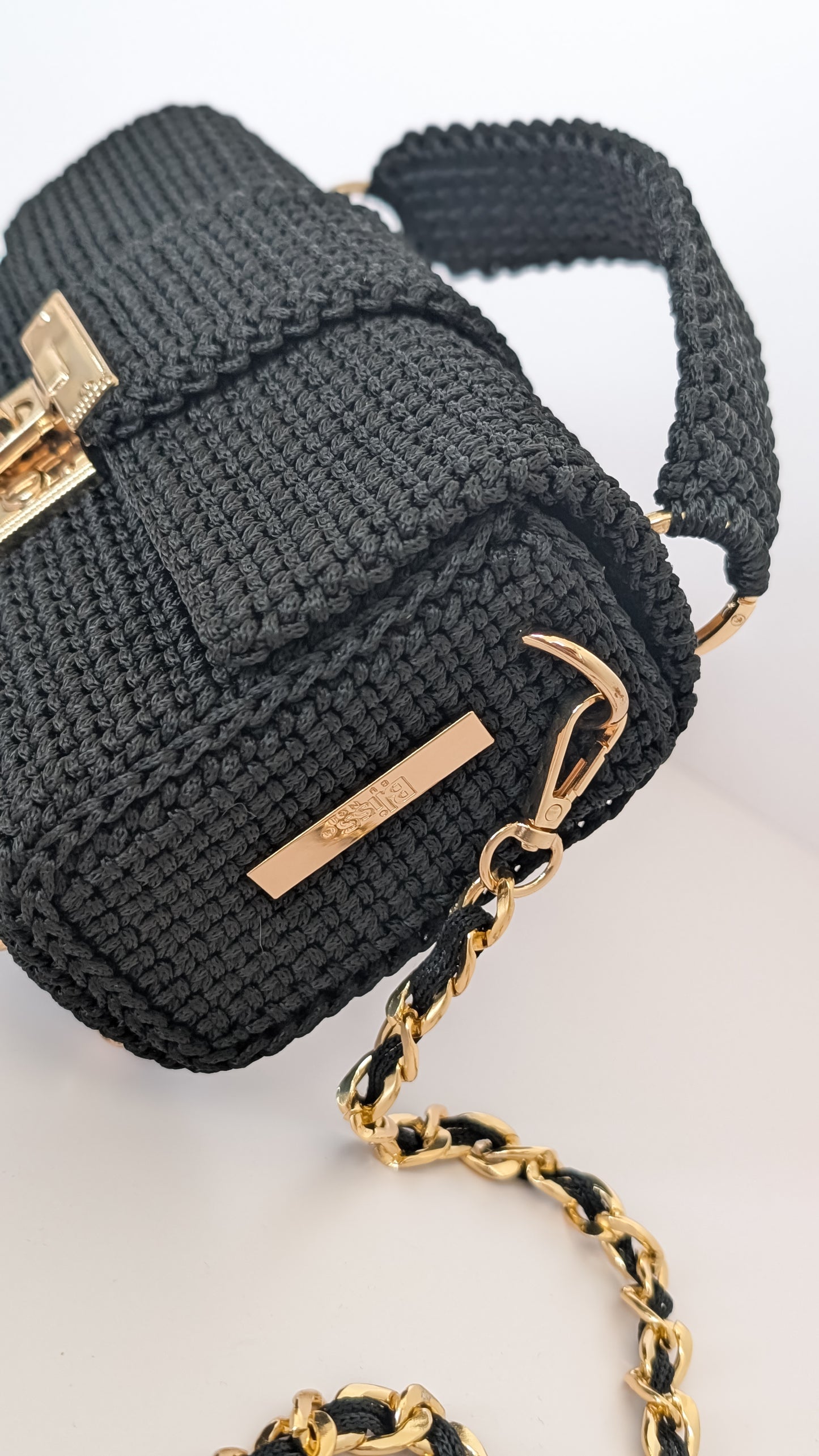 Cara Bag | Handmade Crochet| Crossbody Bag | Color Black
