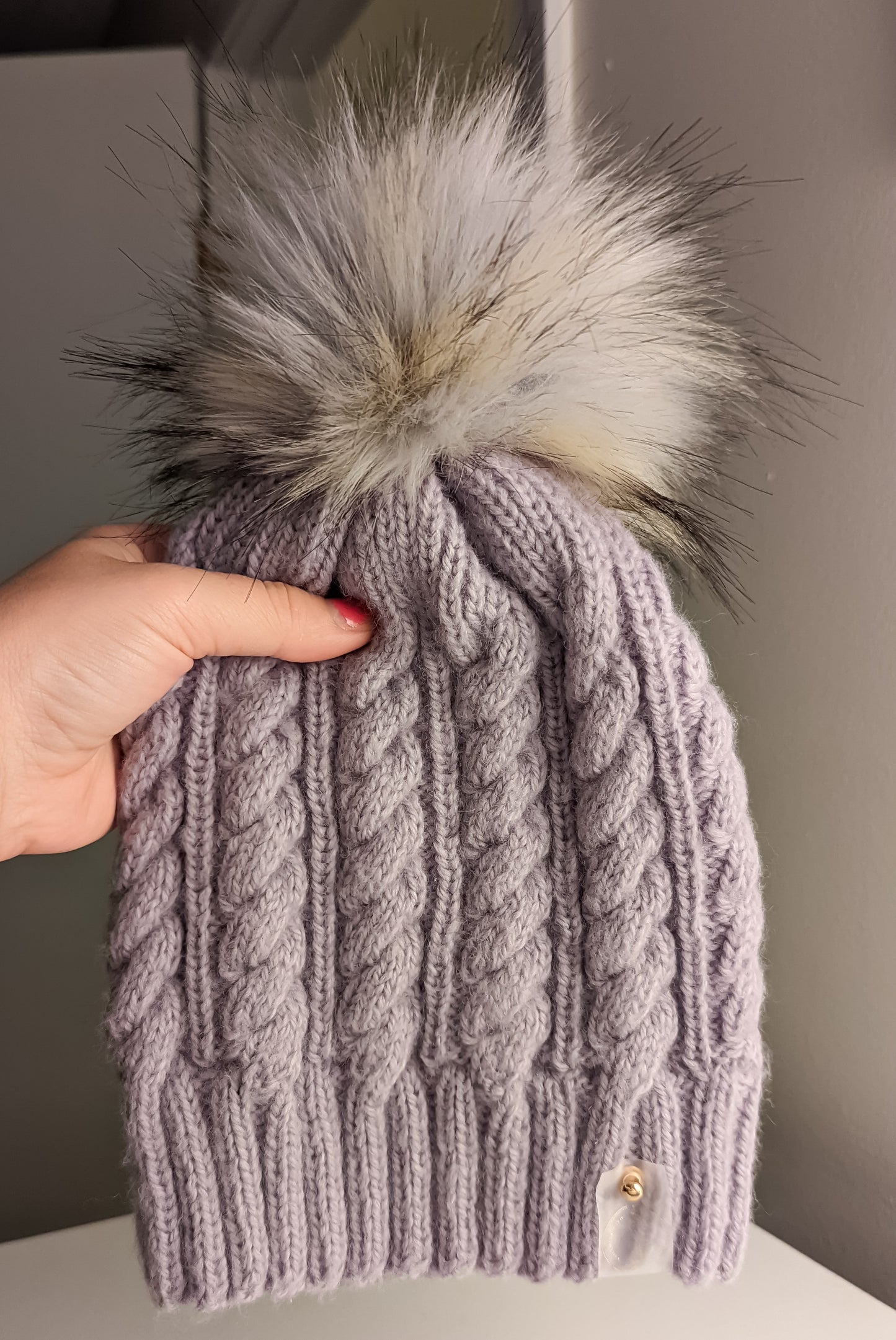Cable Knit Acrylic Fluffy Soft and Warm Beanie