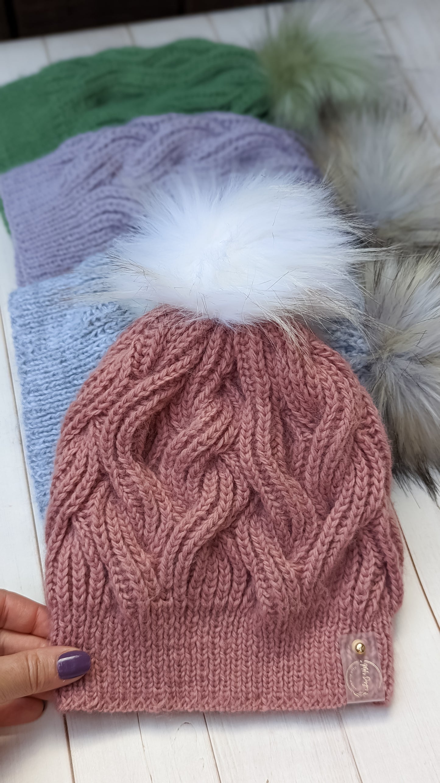 Fluffy Braided Beanie/ Warm and Very Soft