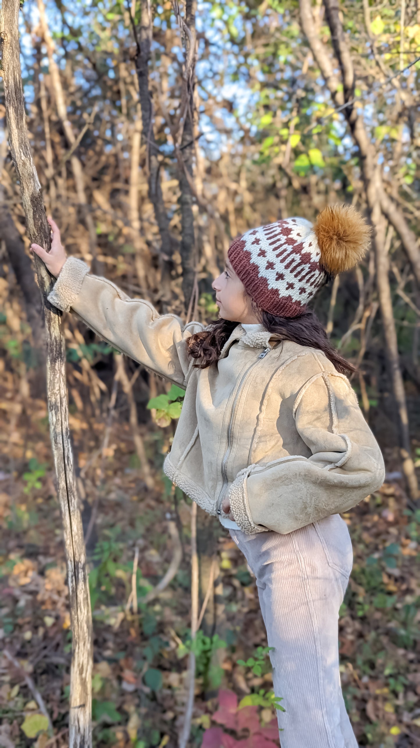 "Messy Head" Winter Hat |  Brown