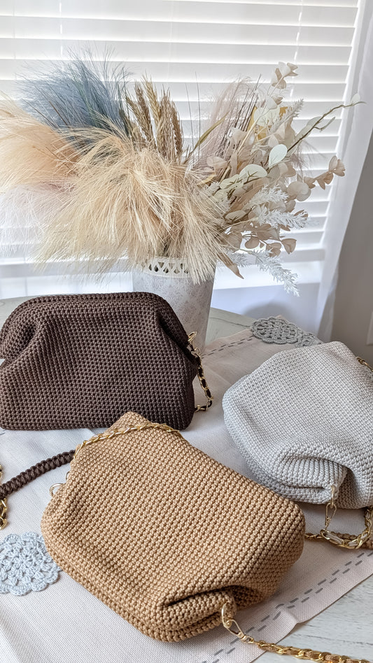 Diana Bag | Handmade Crochet Bag | Color Light Brown