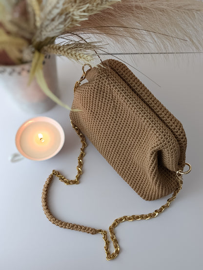 Diana Bag | Handmade Crochet Bag | Color Light Brown